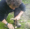 Using a bow drill is an essential bush craft skill.