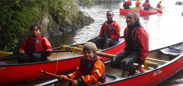 Canoes are the perfect craft to vist Wild Cat Island and the Secret Harber.  Canoeing trips are a great way to see The Lake District.  Canoes are stable and canoeing is suitable for a wide variety of poeple.