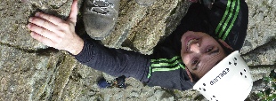 Rock climbing  to the top lake district