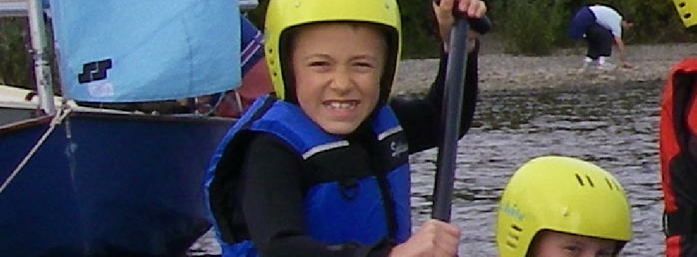 Raft building birhtday party