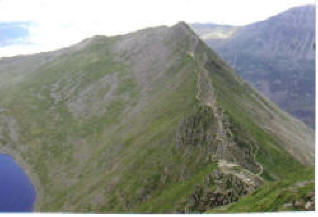 Helvelyn's Striding Edge Lake District Cumbria